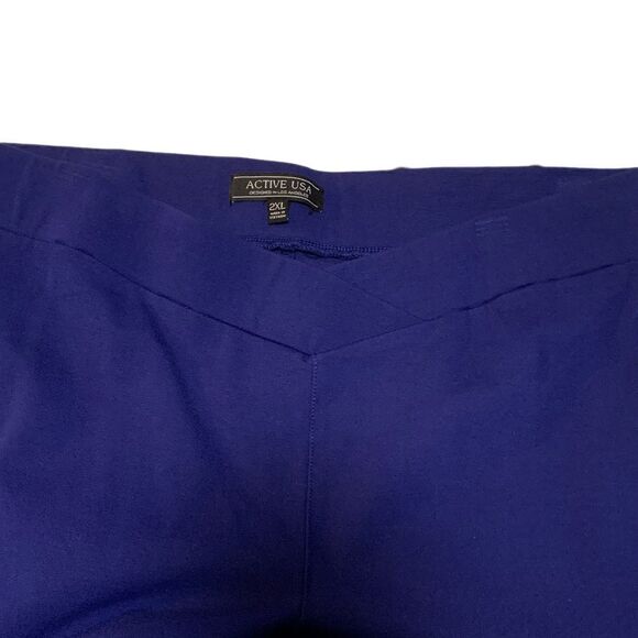 NEW! Active USA Blue Yoga Pants Sz 2X - Picture 3 of 6